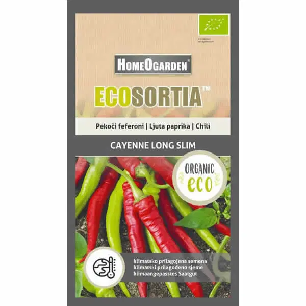eko-semena-pekoci-feferoni-ljuta-paprika-chili-cayenne-long-slim-homeogarden-600x600px ORGANSKO SJEME ECOSORTIA PAPRIKA CAYENNE LONG SLIM