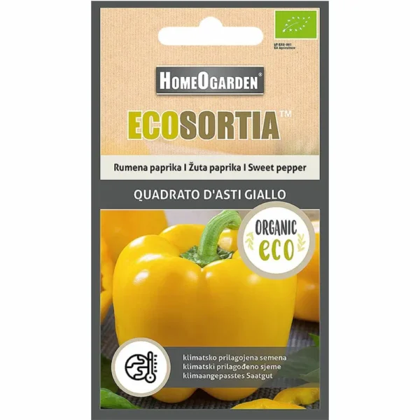 ORGANSKO SJEME ECOSORTIA PAPRIKA QUADRATO D'ASTI GIALO